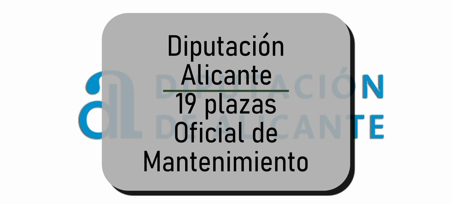 Alicante Oficial de Mantenimiento
