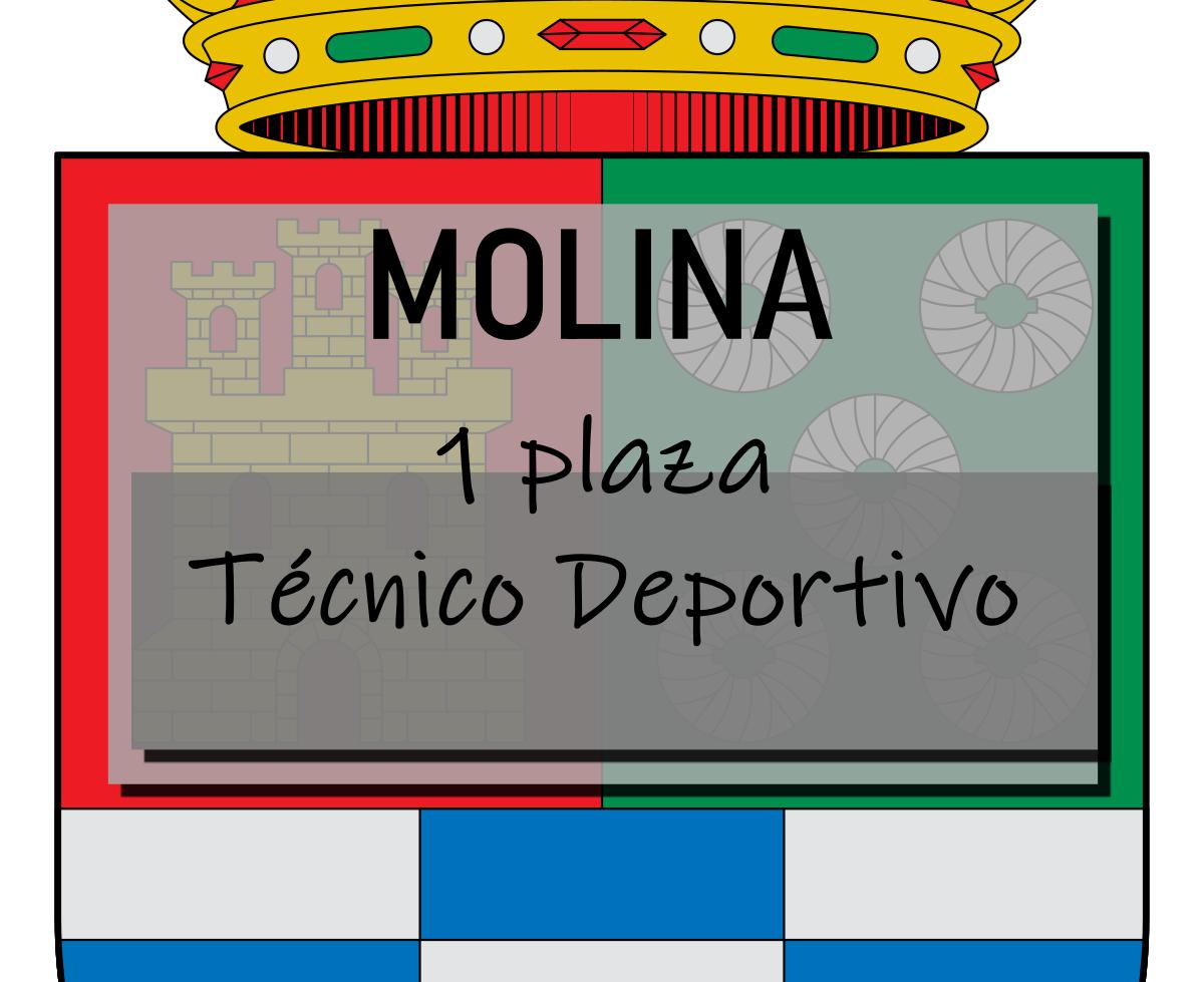 1 plaza Técnico Deportivo Molina