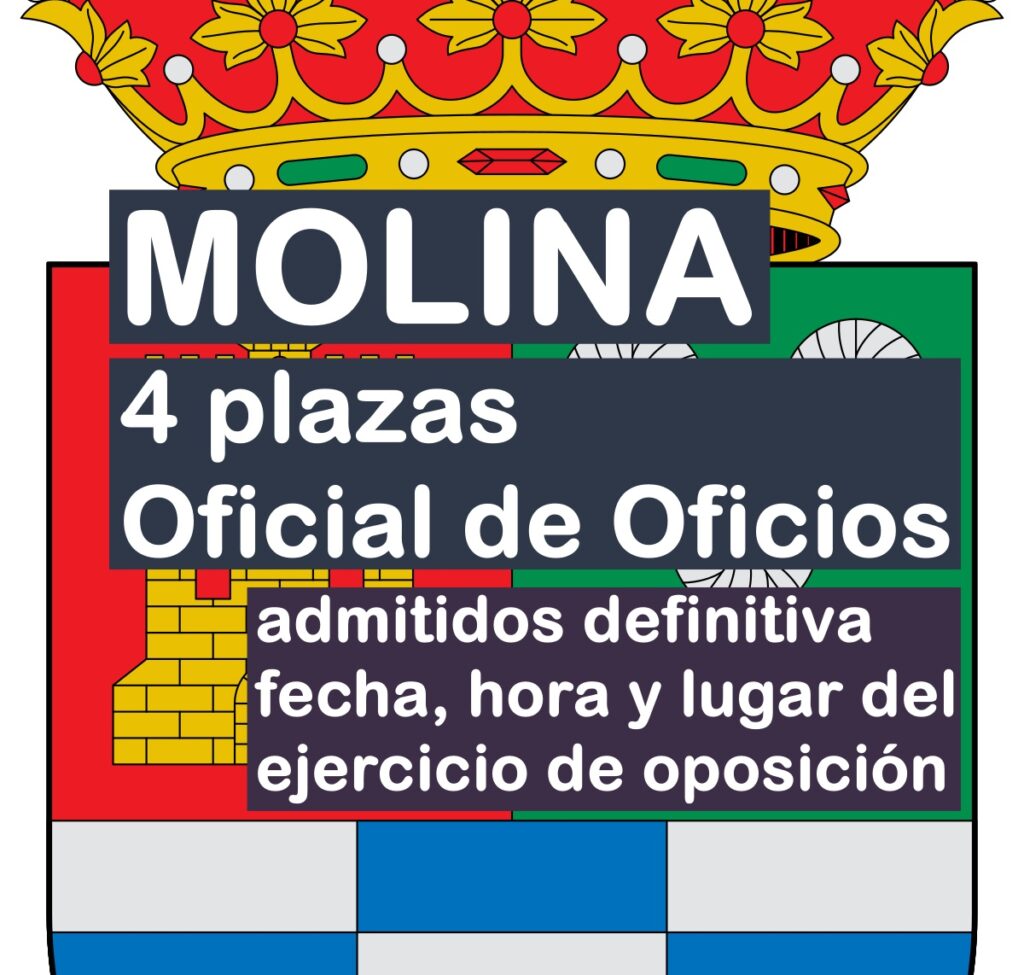 4 plazas Oficial de Oficios en Molina