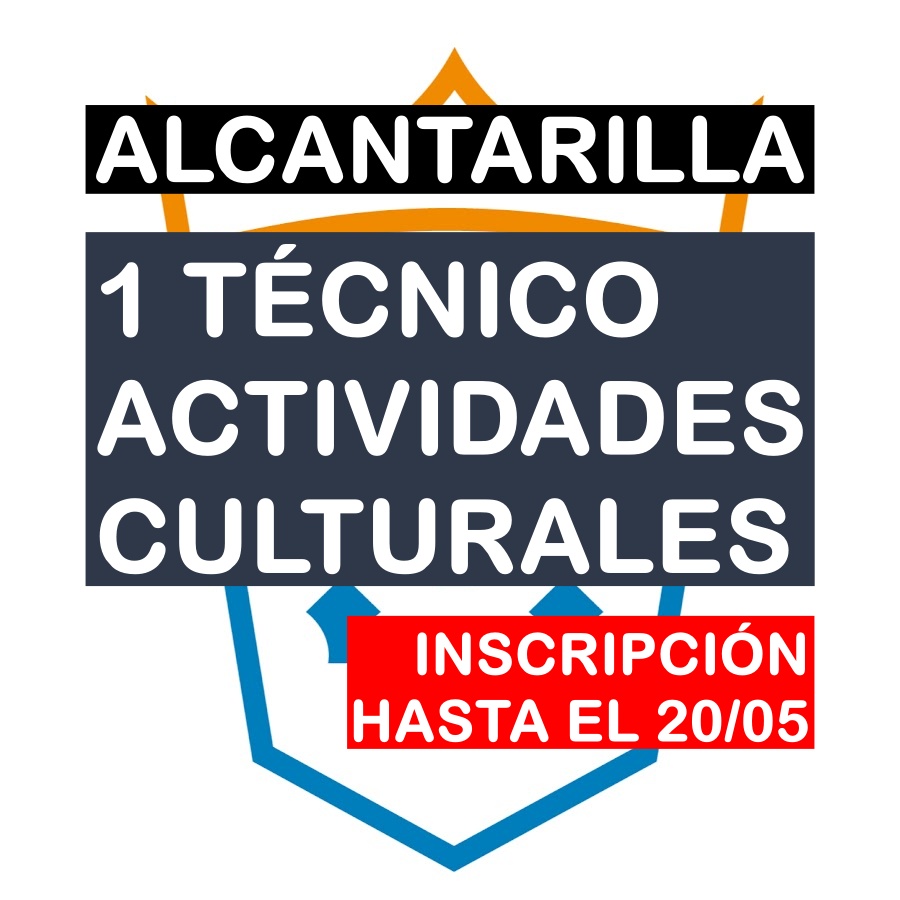 1 Técnico/a de Actividades Culturales en Alcantarilla