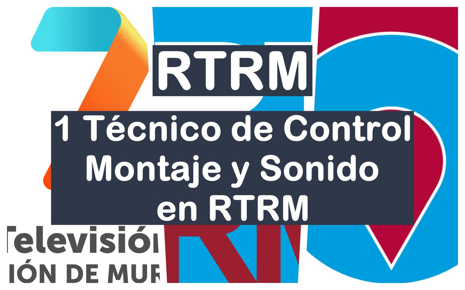 1 Técnico de Control Montaje y Sonido en RTRM