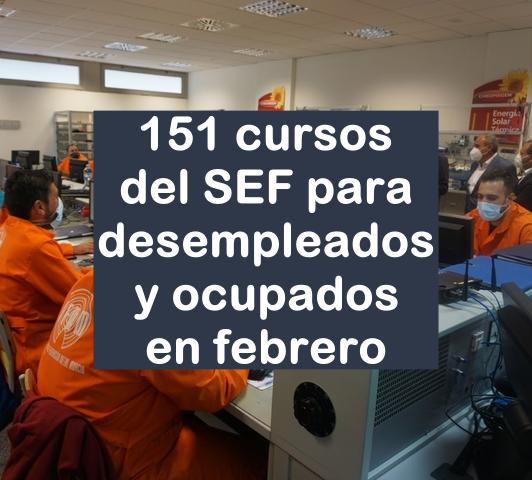 151 cursos del SEF en febrero