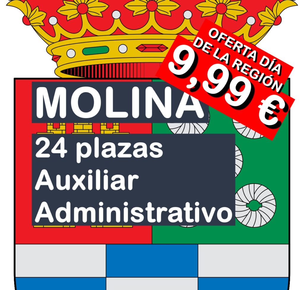 24 plazas de Auxiliar Administrativo en Molina de Segura