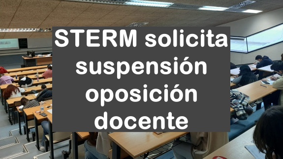 aplazamiento de las oposiciones docentes