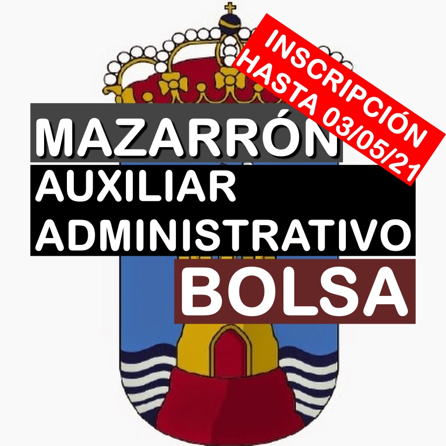 1 Bolsa de empleo de Auxiliar Administrativo en Mazarrón
