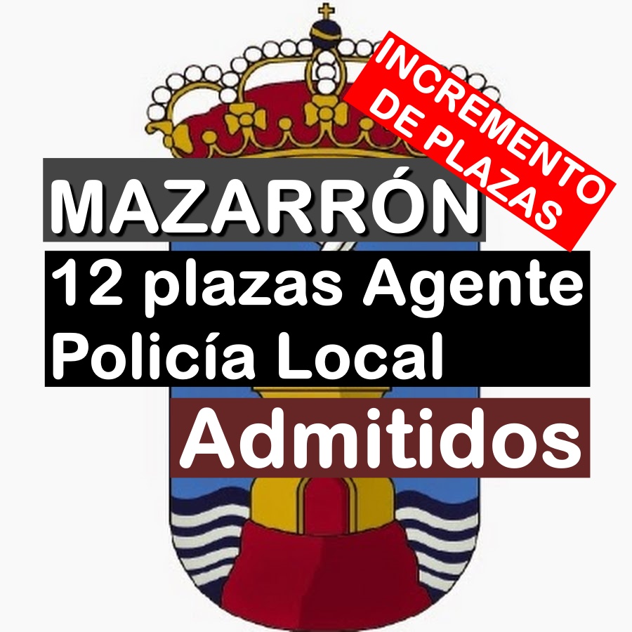 12 plazas Agente Policía Local en Mazarrón