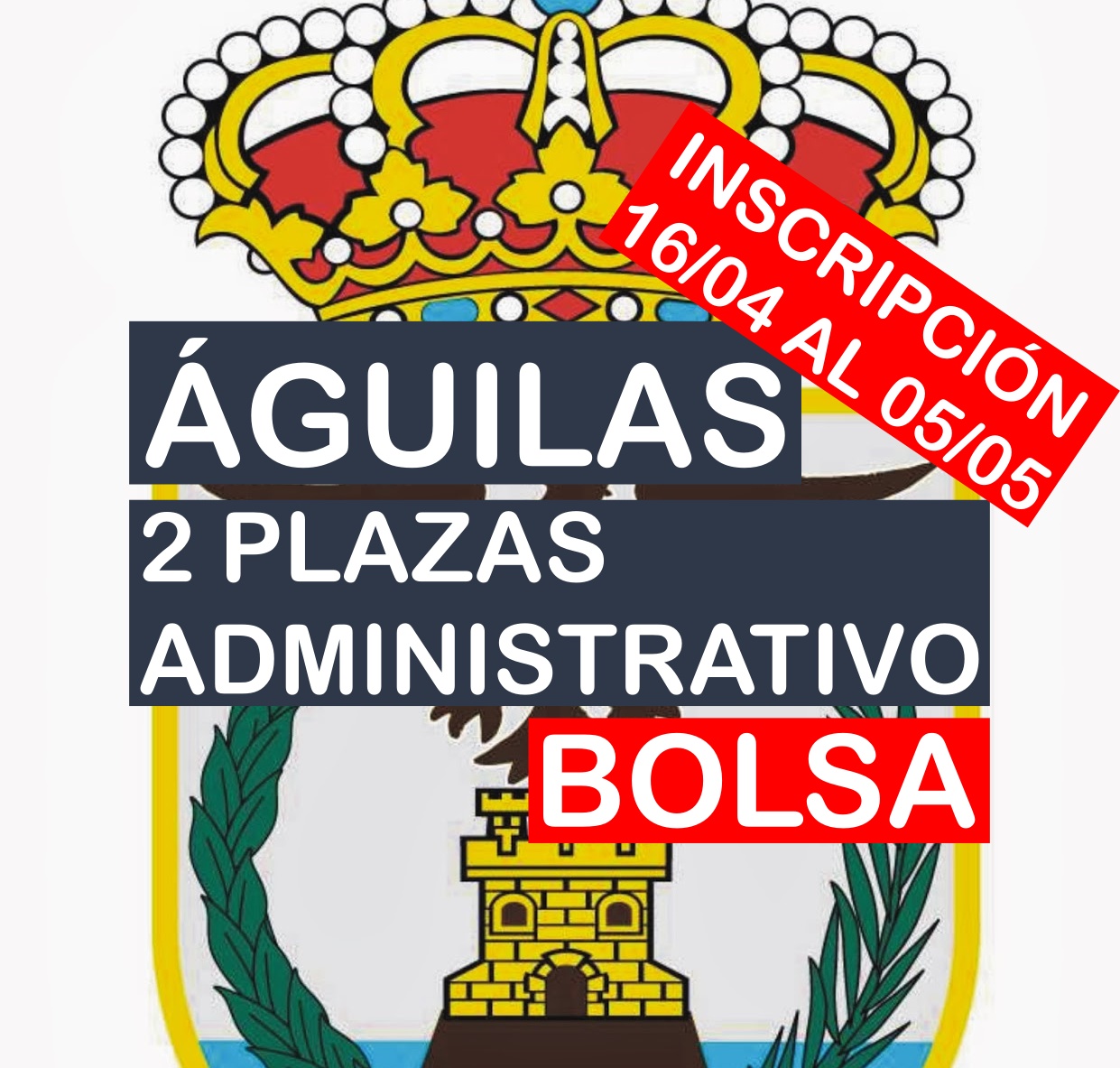 2 plazas de Administrativo del Ayuntamiento de Águilas