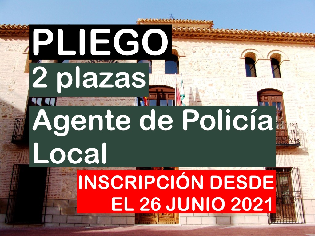 2 Agente de Policía Local en Pliego