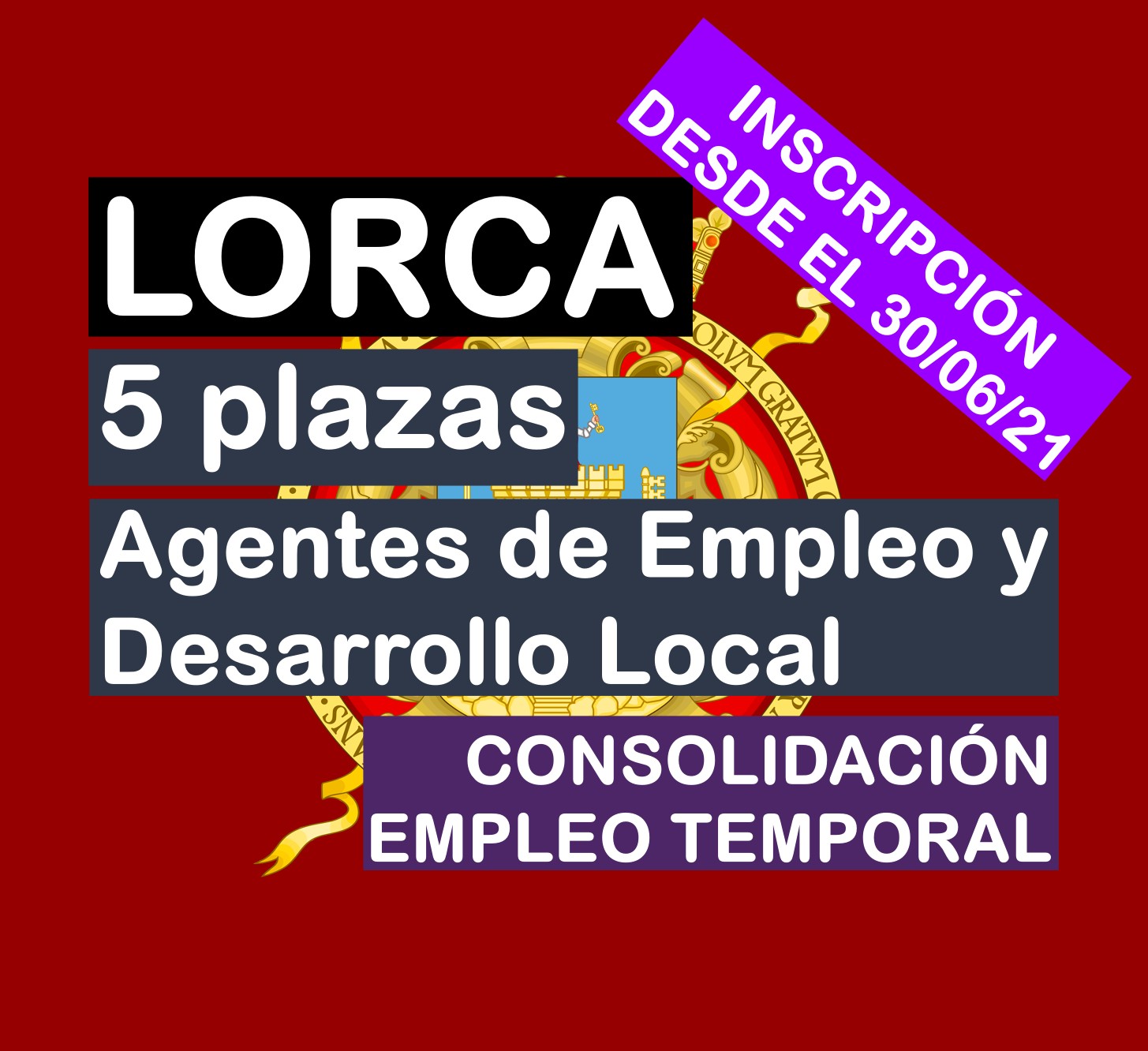 5 Agentes de Empleo y Desarrollo Local en Lorca