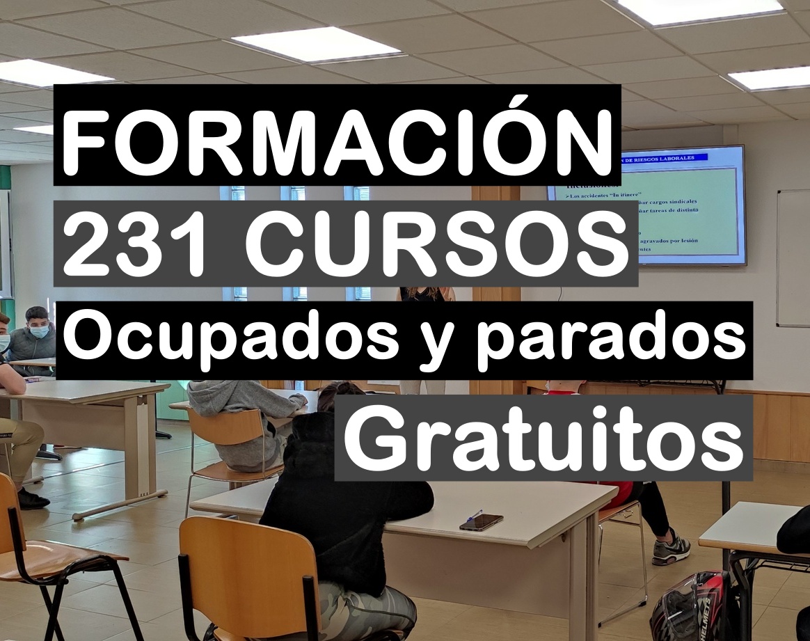 231 cursos gratuitos en junio para desempleados y ocupados