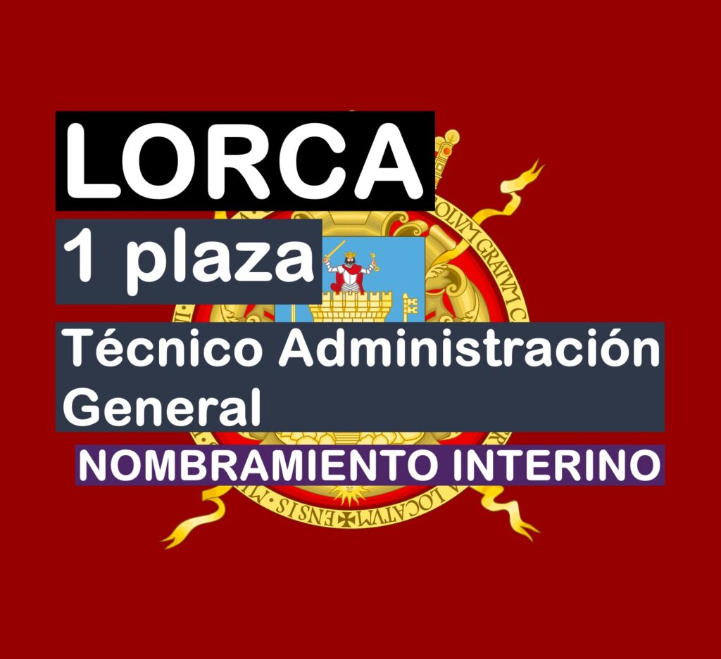 1 Técnico Administración General interino en Lorca