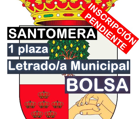 1 Letrado/a municipal y bolsa en Santomera