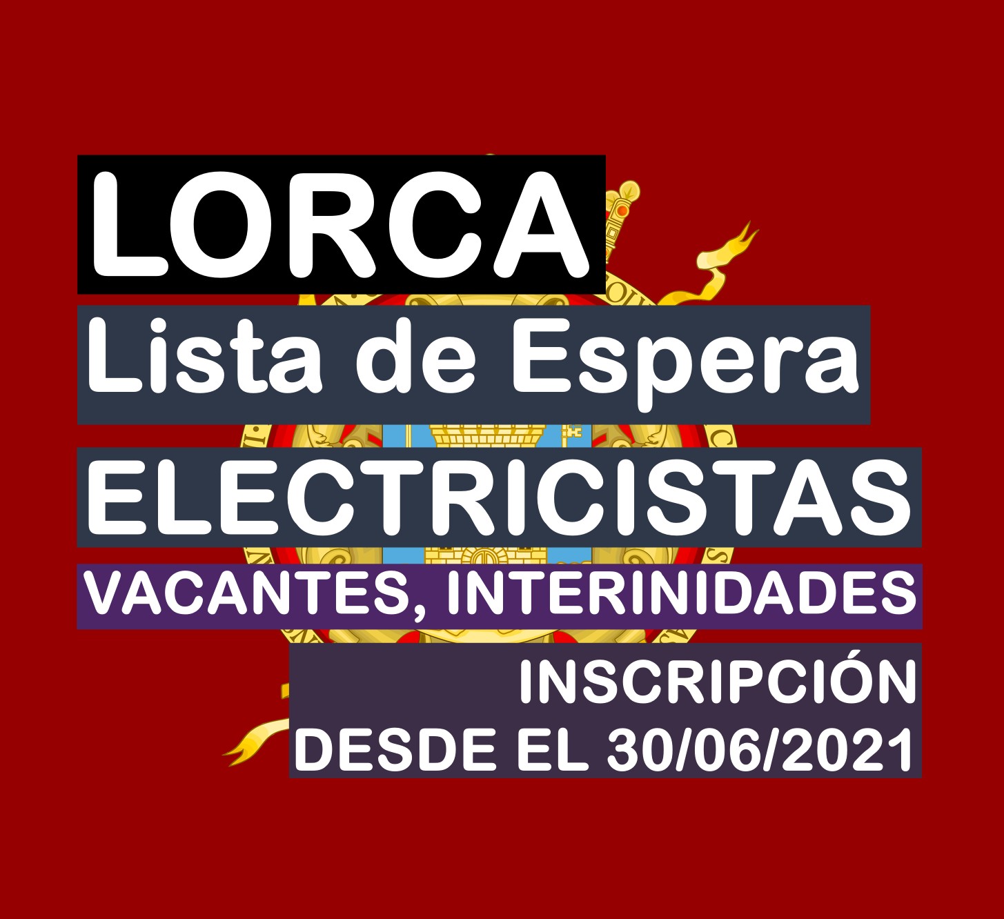 Lista de Espera de Electricista en Lorca