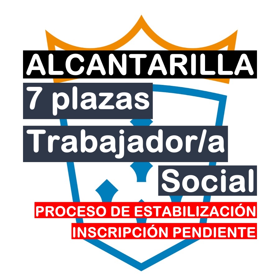 7 plazas Trabajador/a Social en Alcantarilla