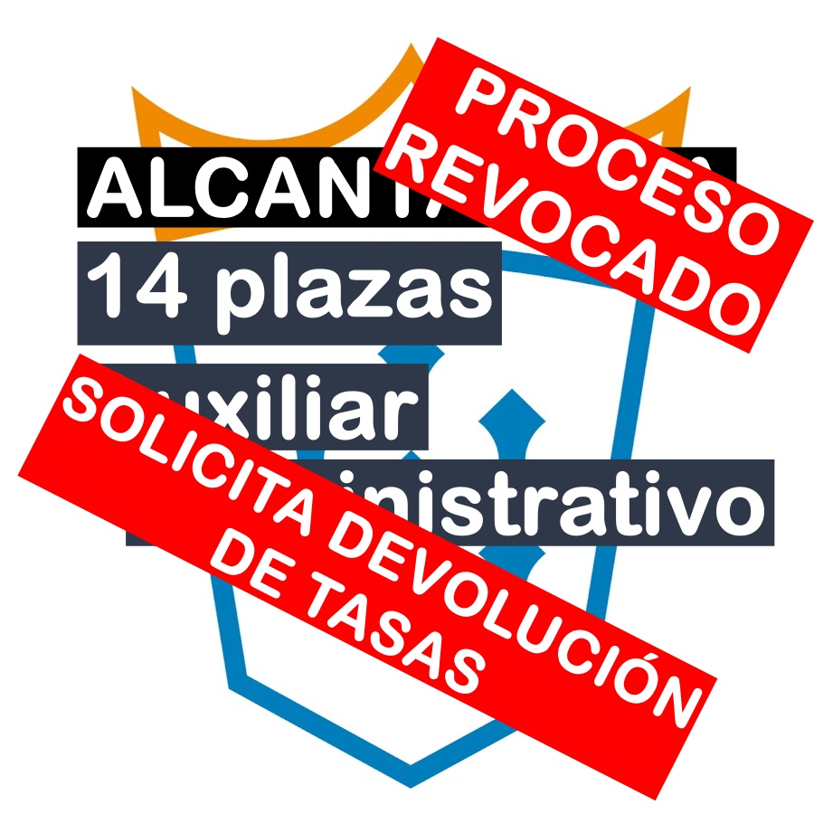14 plazas Auxiliar Administrativo en Alcantarilla