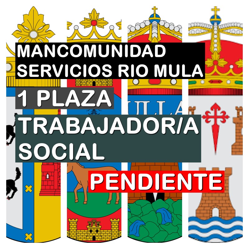 1 Trabajador/a Social en la Mancomunidad de Servicios Sociales del Río Mula