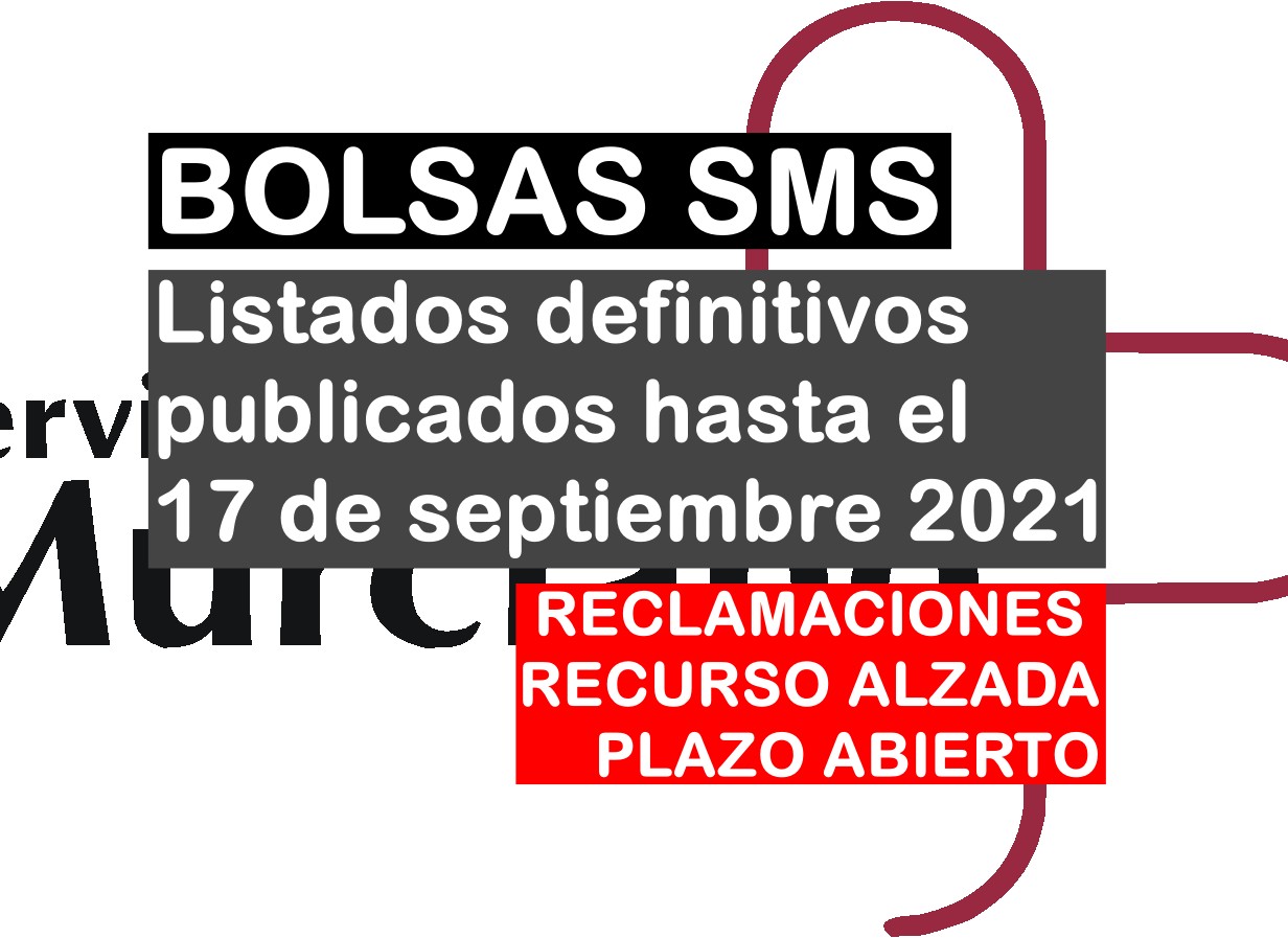 Relaciones definitivas de bolsas del SMS publicadas hasta el 17 de septiembre de 2021