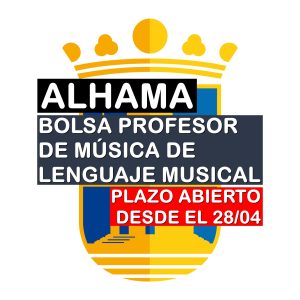 Bolsa de profesor/a de música de lenguaje musical en Alhama