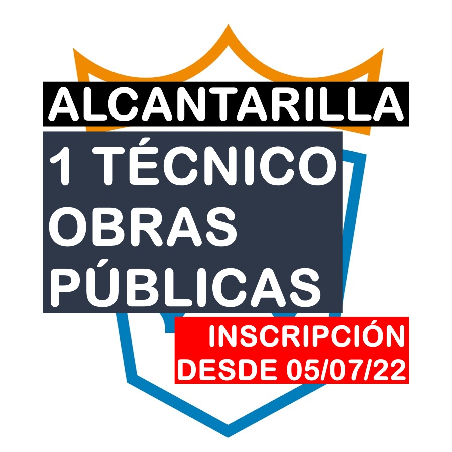 1 plaza Técnico en Obras Públicas en Alcantarilla