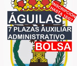 7 plazas Auxiliar Administrativo en Águilas