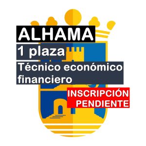 1 plaza Técnico Económico Financiero en Alhama