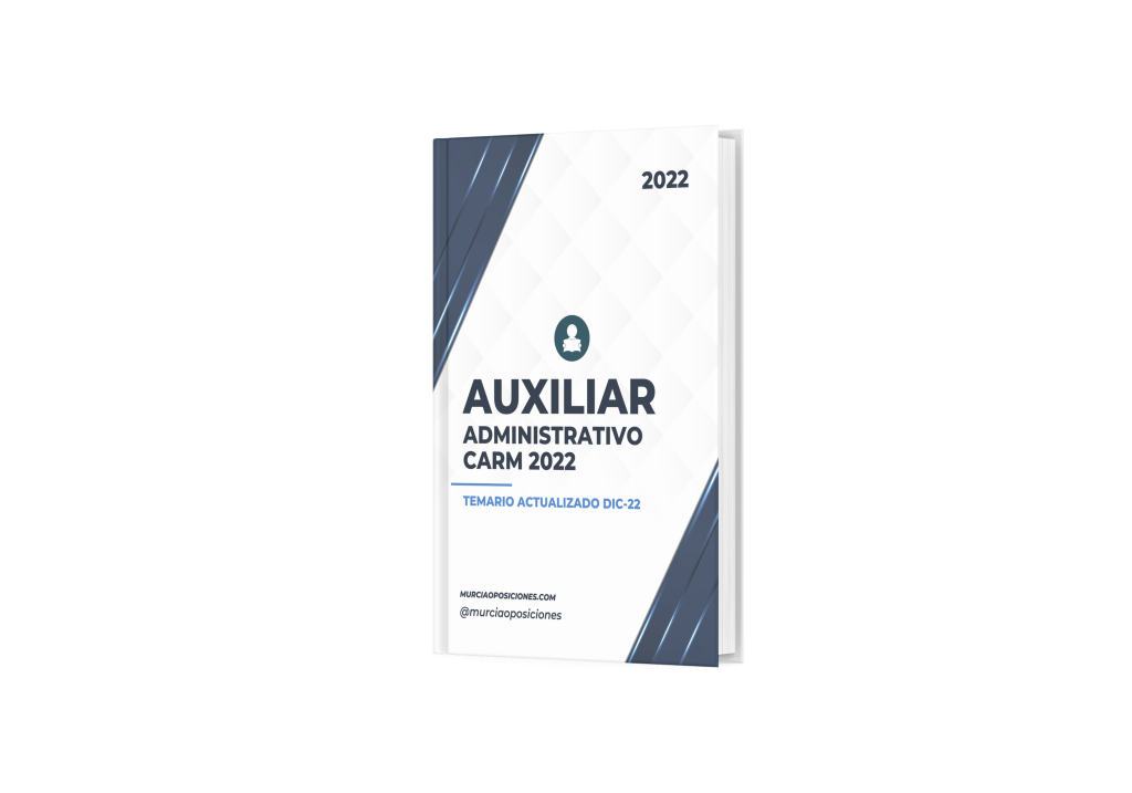 Material Auxiliar Administrativo CARM 1 Temario Auxiliar Administrativo CARM 2022 PDF