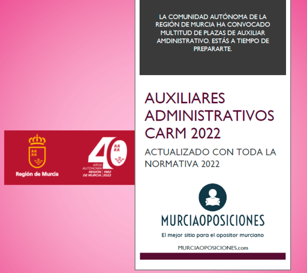 TEMARIO CUERPO AUXILIARES ADMINISTRATIVOS CARM (en formato pdf)