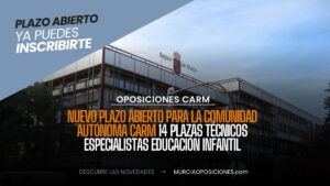 14 plazas Técnicos Especialistas Educación Infantil