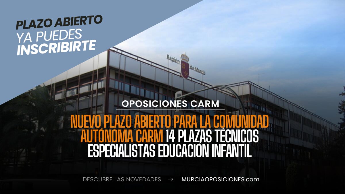 14 plazas Técnicos Especialistas Educación Infantil