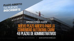 48 plazas de administrativos CARM