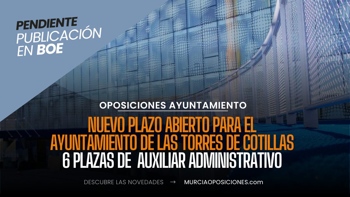 auxiliar administrativo en Las Torres de Cotillas