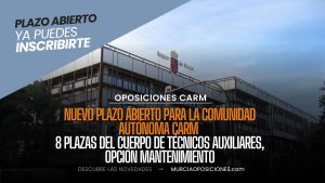 8 plazas del Cuerpo de Técnicos Auxiliares, opción Mantenimiento