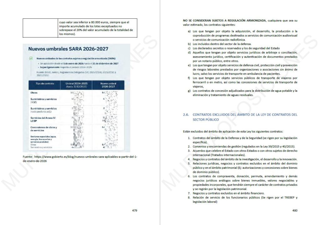 Administrativo CARM 2026 Tomo II actualizado octubre 2026 + Tests PDF 2 Muestra interior del Tomo II de Administrativo CARM